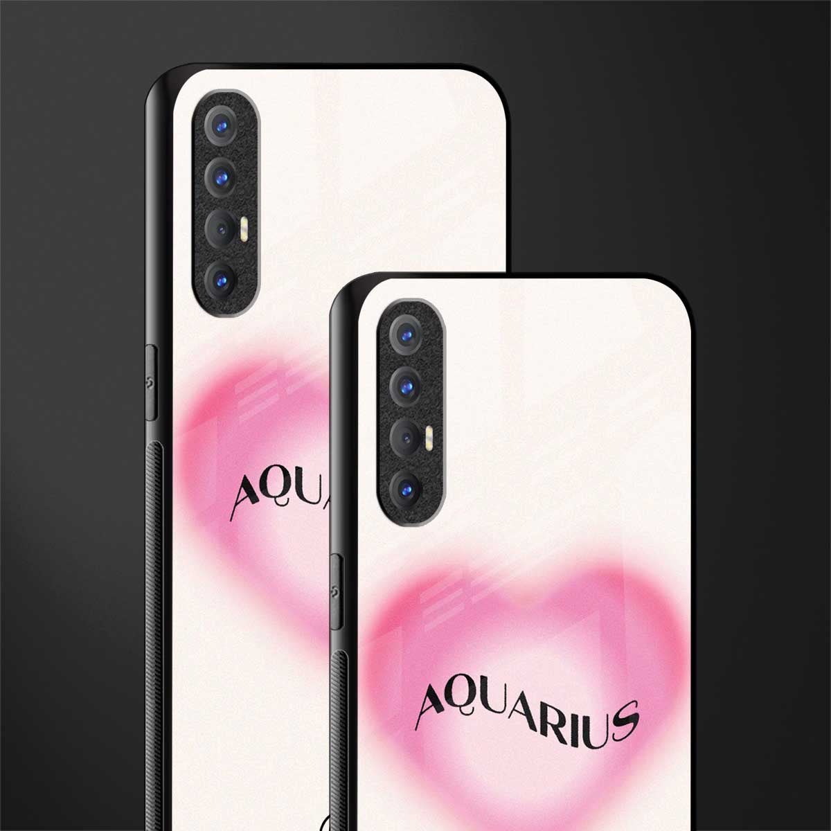aquarius minimalistic glass case for oppo reno 3 pro image-2