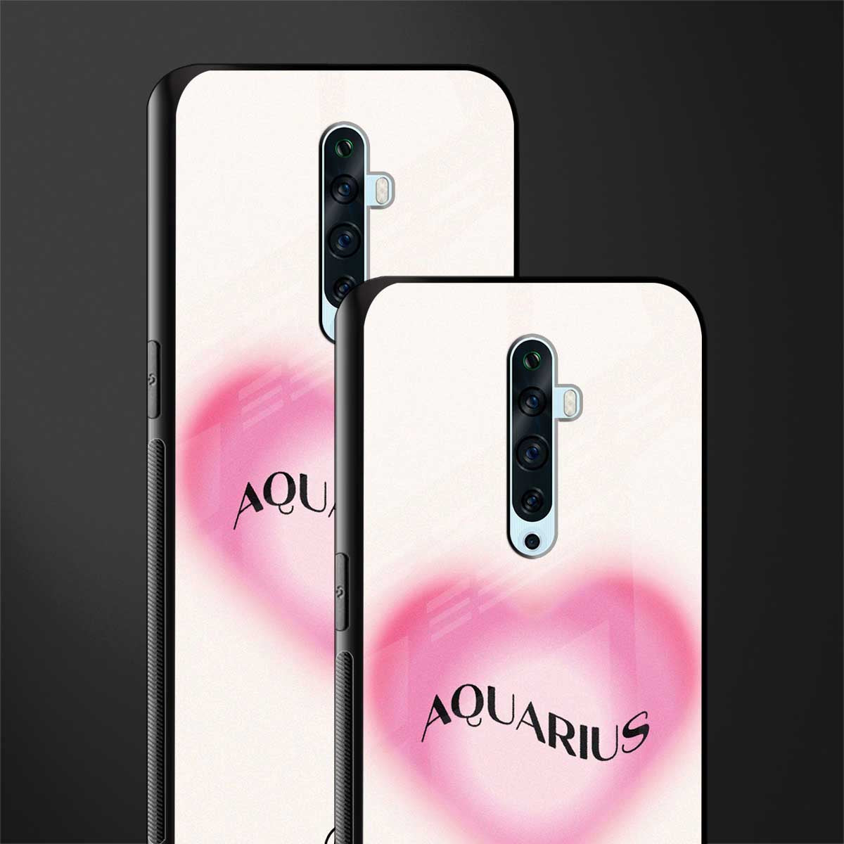 aquarius minimalistic glass case for oppo reno 2f image-2