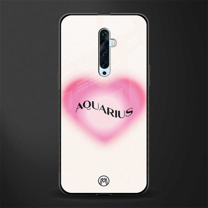 aquarius minimalistic glass case for oppo reno 2f image