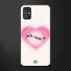 aquarius minimalistic glass case for samsung galaxy m51 image