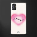 aquarius minimalistic glass case for samsung galaxy m31s image