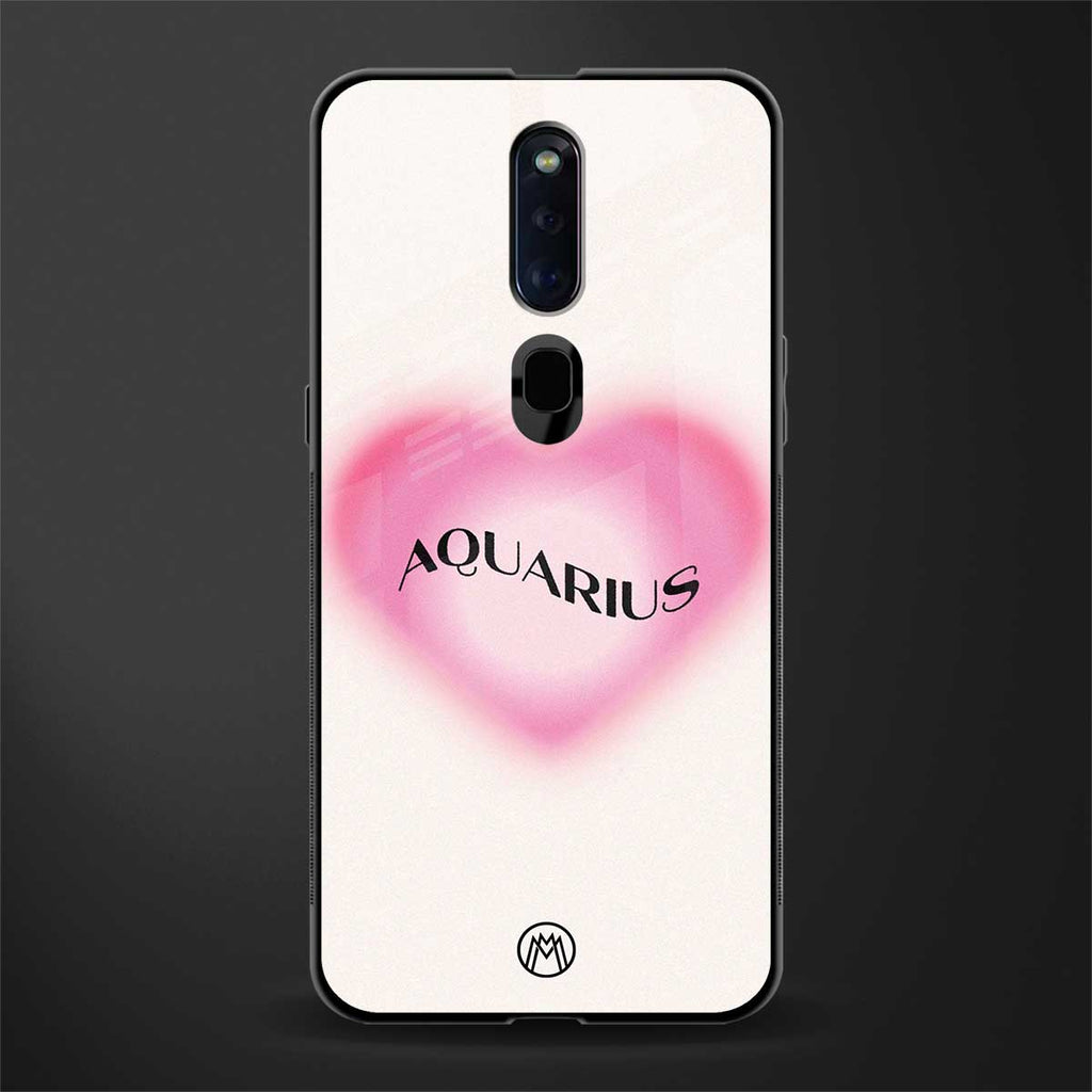 aquarius minimalistic glass case for oppo f11 pro image