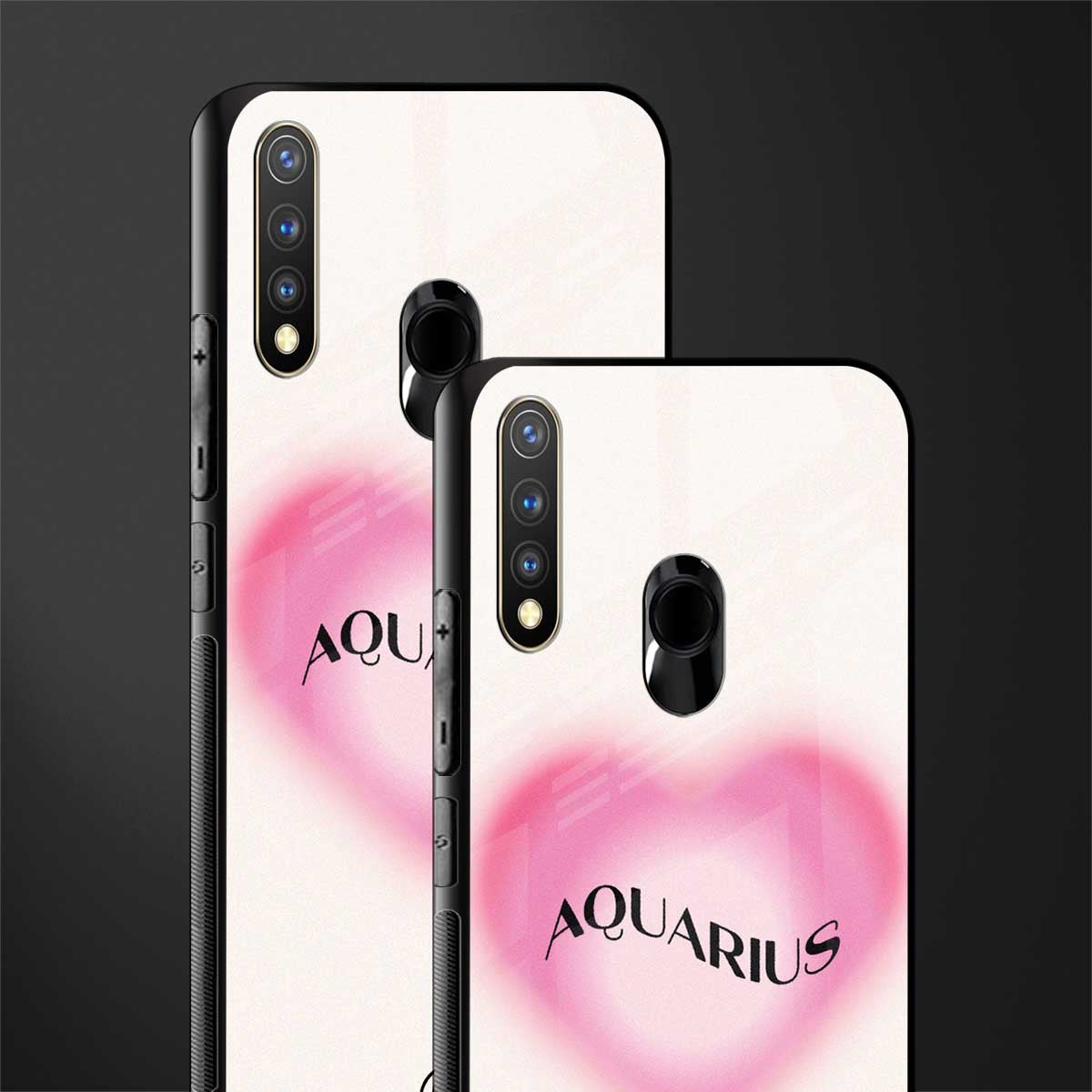 aquarius minimalistic glass case for vivo u20 image-2