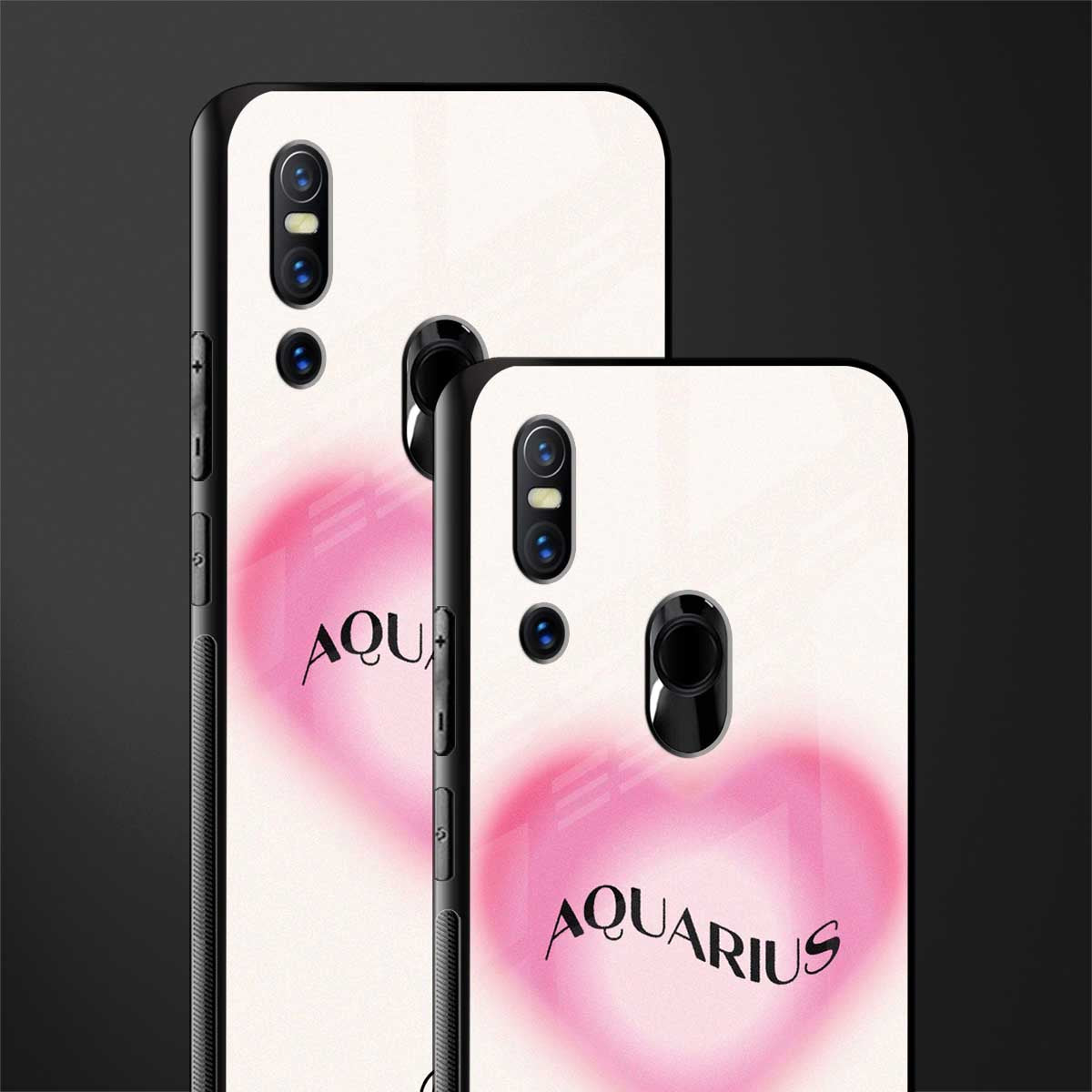 aquarius minimalistic glass case for vivo v15 image-2