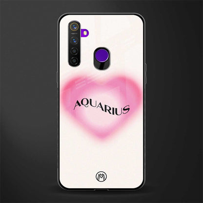 aquarius minimalistic glass case for realme 5s image