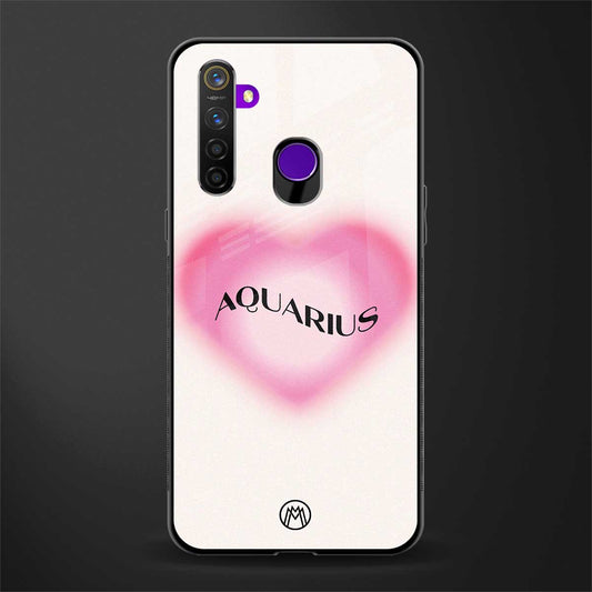 aquarius minimalistic glass case for realme 5s image