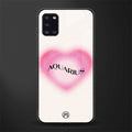 aquarius minimalistic glass case for samsung galaxy a31 image