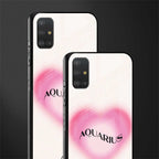 aquarius minimalistic glass case for samsung galaxy a51 image-2