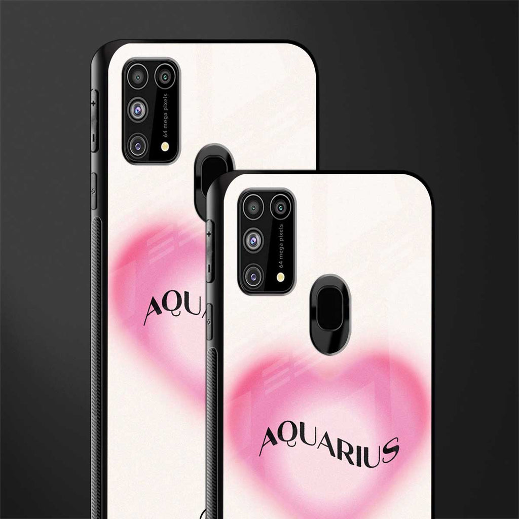 aquarius minimalistic glass case for samsung galaxy m31 prime edition image-2