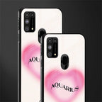 aquarius minimalistic glass case for samsung galaxy m31 prime edition image-2