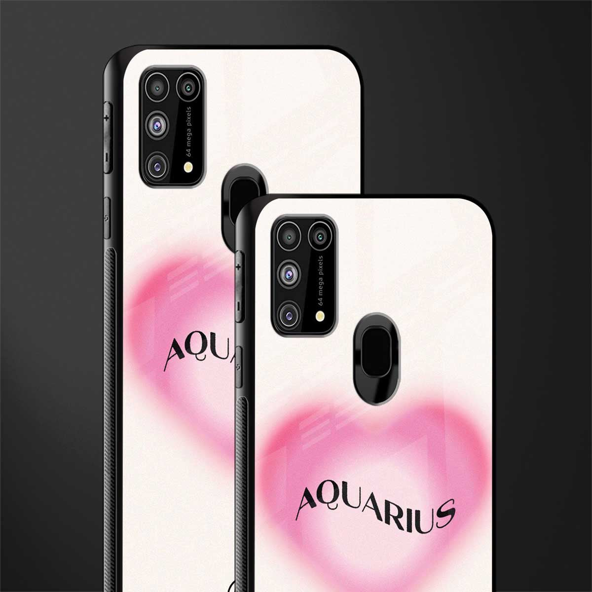 aquarius minimalistic glass case for samsung galaxy m31 prime edition image-2