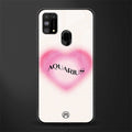 aquarius minimalistic glass case for samsung galaxy m31 prime edition image