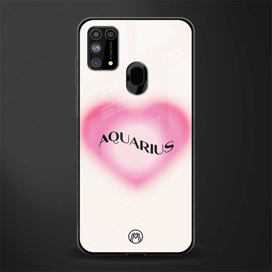 aquarius minimalistic glass case for samsung galaxy m31 prime edition image