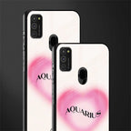 aquarius minimalistic glass case for samsung galaxy m30s image-2