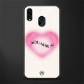 aquarius minimalistic glass case for samsung galaxy a30 image