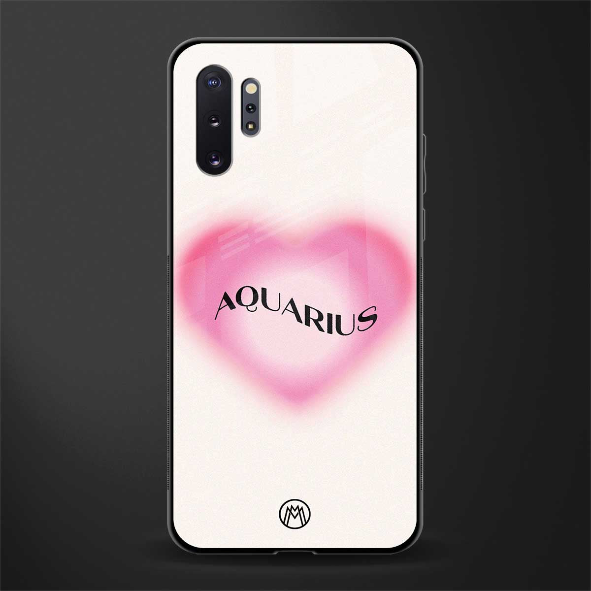 aquarius minimalistic glass case for samsung galaxy note 10 plus image
