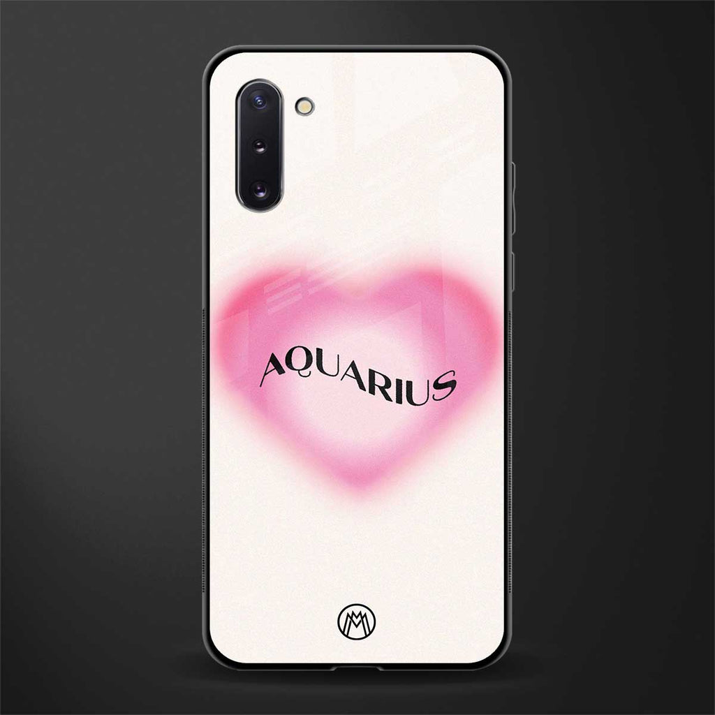 aquarius minimalistic glass case for samsung galaxy note 10 image