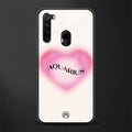 aquarius minimalistic glass case for redmi note 8 image