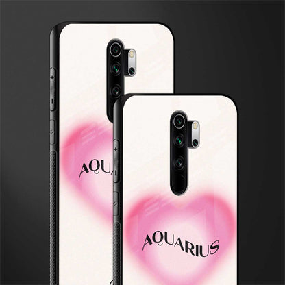 aquarius minimalistic glass case for redmi note 8 pro image-2