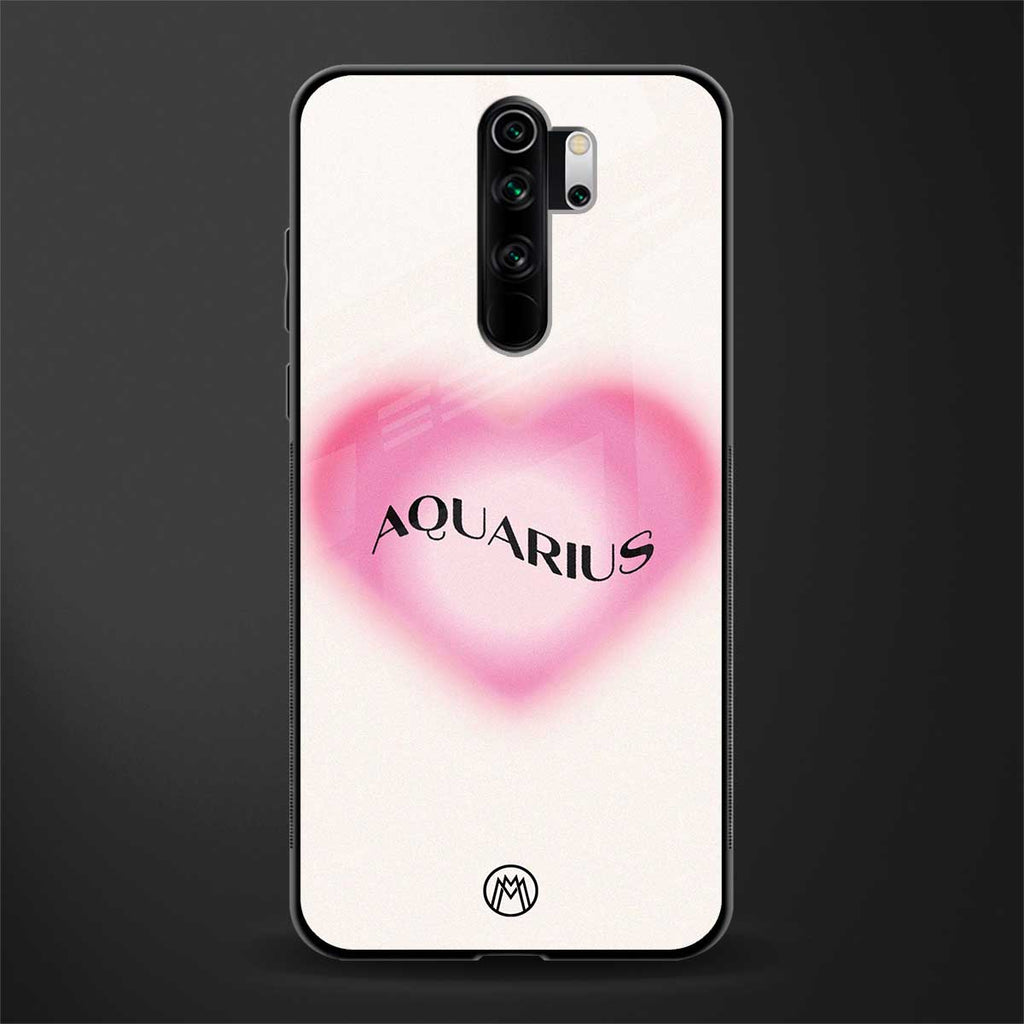 aquarius minimalistic glass case for redmi note 8 pro image
