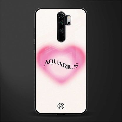 aquarius minimalistic glass case for redmi note 8 pro image