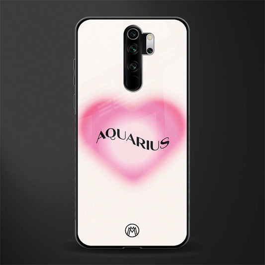 aquarius minimalistic glass case for redmi note 8 pro image