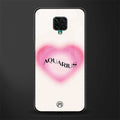 aquarius minimalistic glass case for redmi note 9 pro image