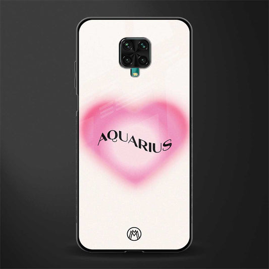 aquarius minimalistic glass case for redmi note 9 pro image