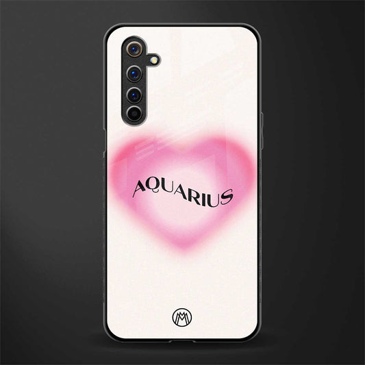 aquarius minimalistic glass case for realme 6 image