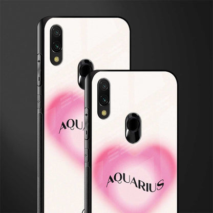 aquarius minimalistic glass case for redmi note 7 pro image-2