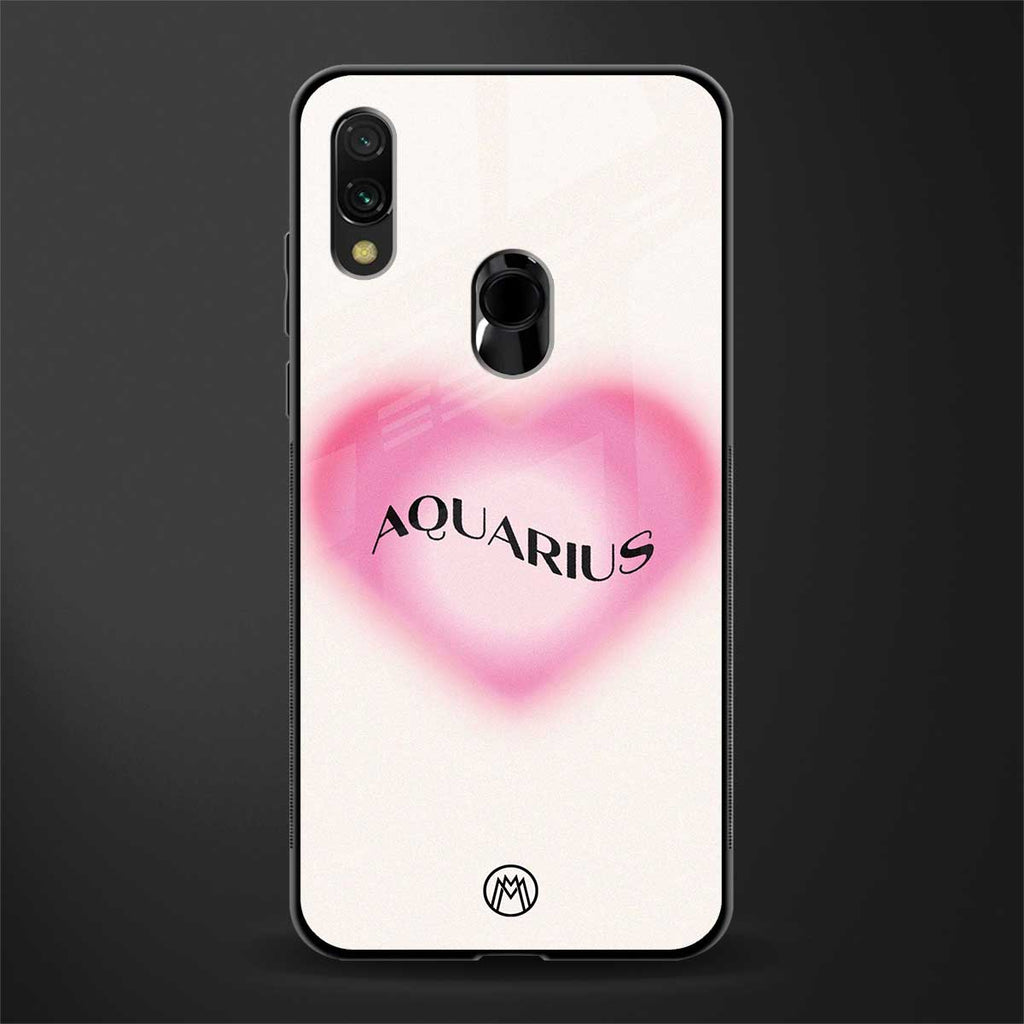 aquarius minimalistic glass case for redmi note 7s image
