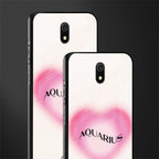 aquarius minimalistic glass case for redmi 8a image-2