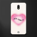 aquarius minimalistic glass case for redmi 8a image