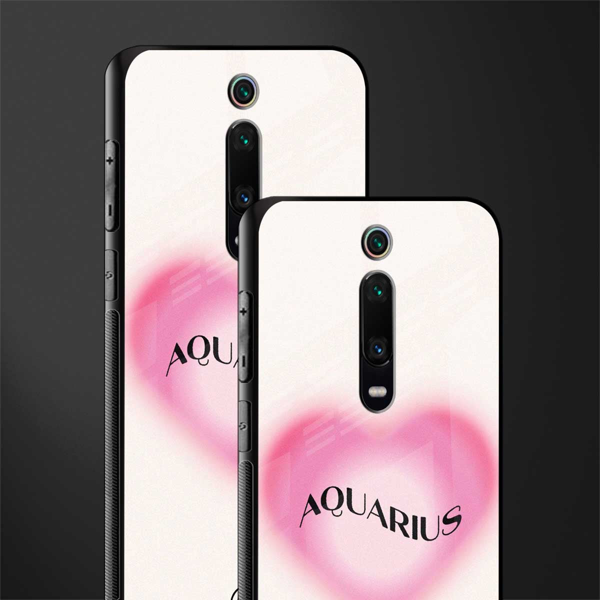 aquarius minimalistic glass case for redmi k20 image-2