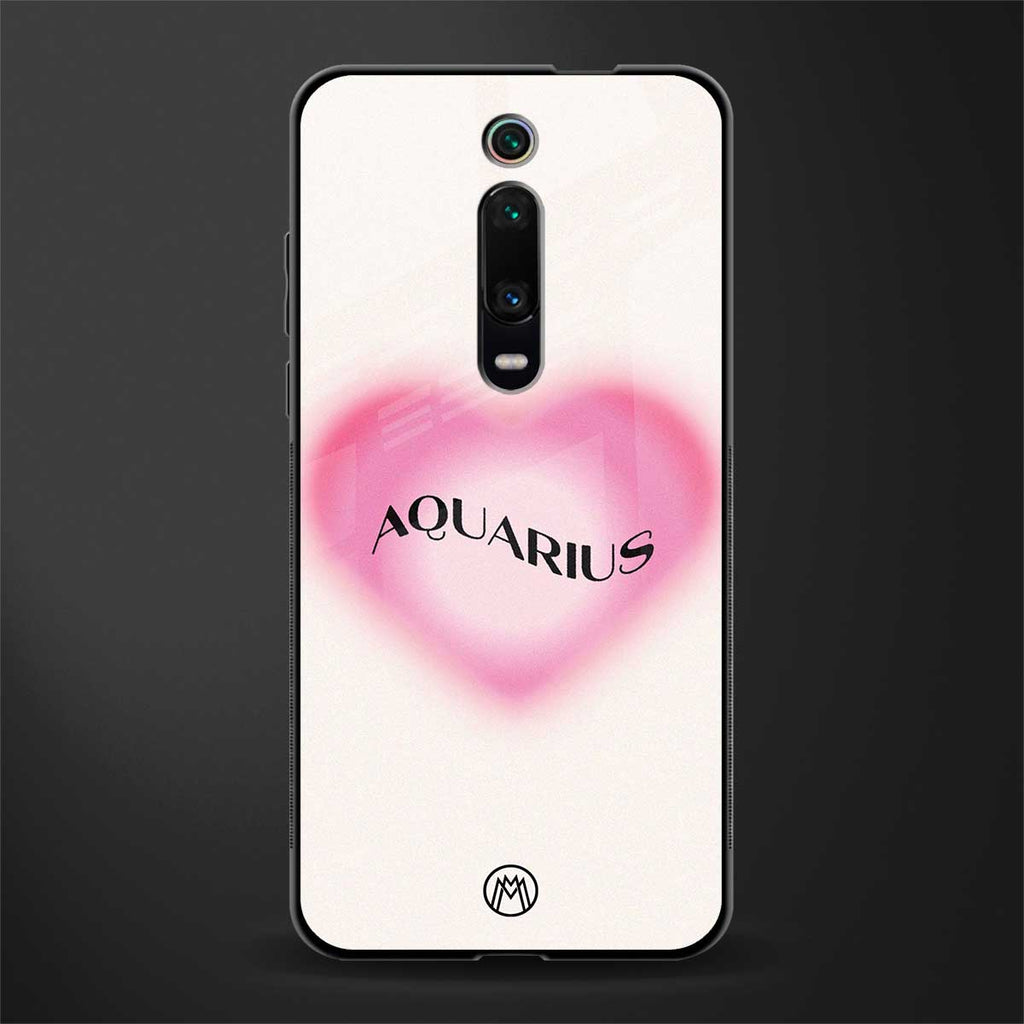 aquarius minimalistic glass case for redmi k20 pro image