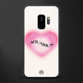 aquarius minimalistic glass case for samsung galaxy s9 image
