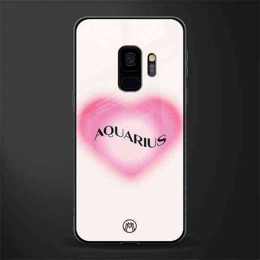 aquarius minimalistic glass case for samsung galaxy s9 image