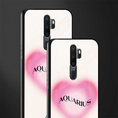 aquarius minimalistic glass case for oppo a9 2020 image-2