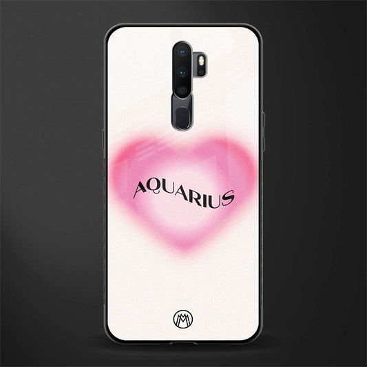 aquarius minimalistic glass case for oppo a9 2020 image