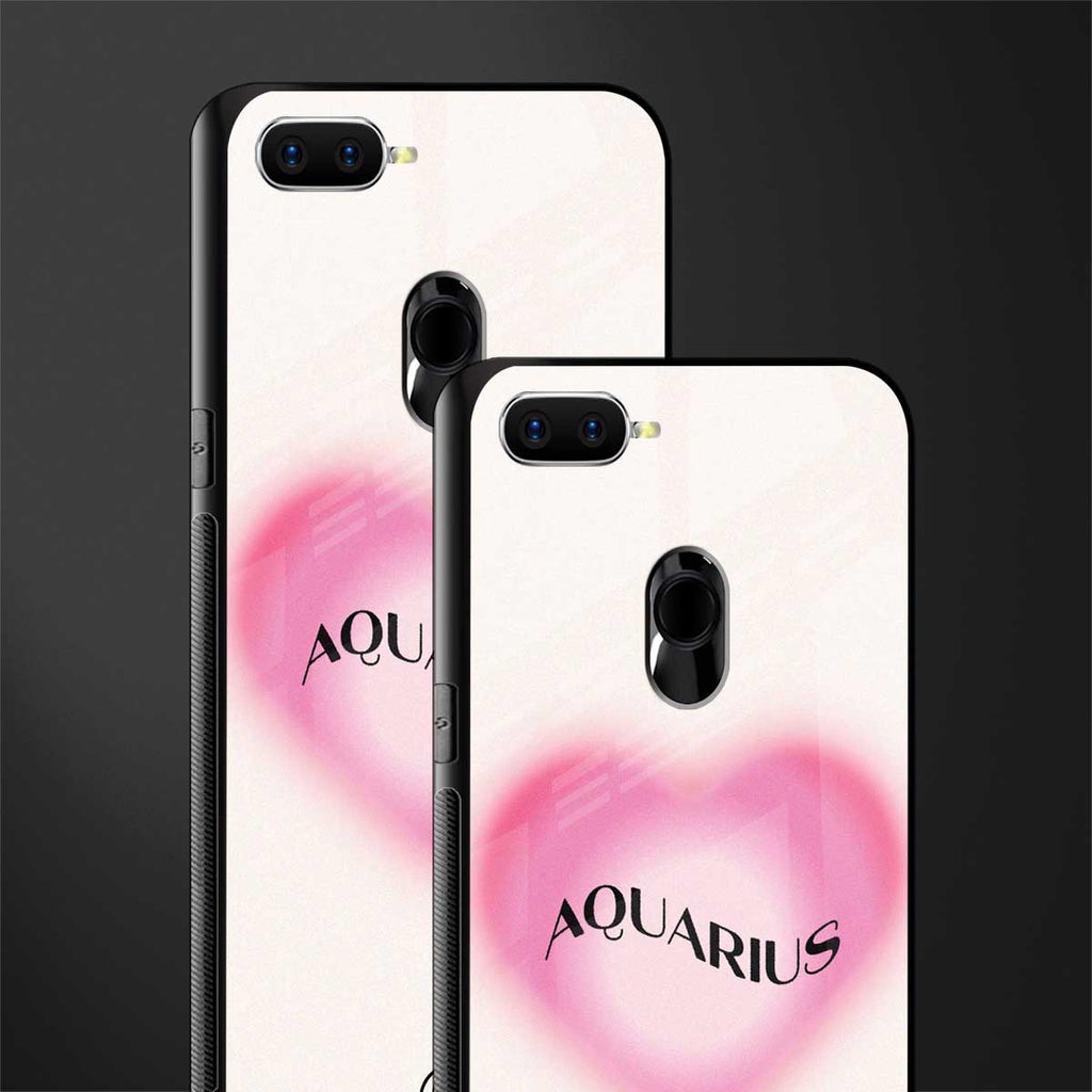 aquarius minimalistic glass case for oppo a7 image-2