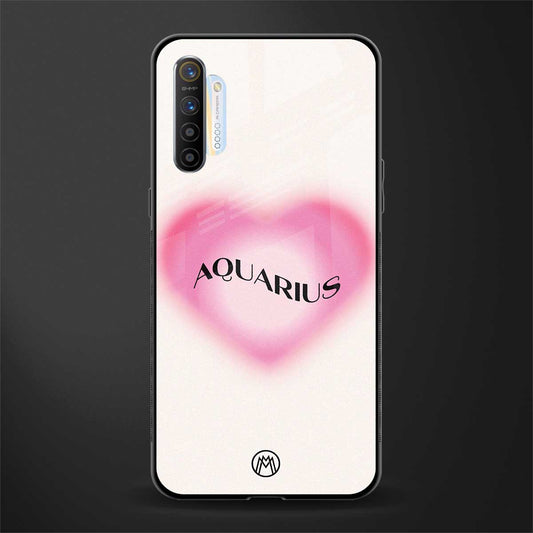 aquarius minimalistic glass case for realme xt image
