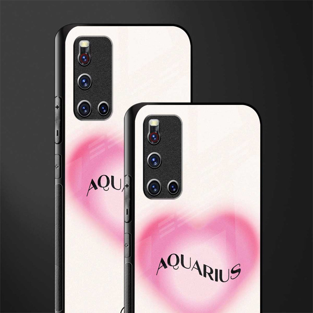aquarius minimalistic glass case for vivo v19 image-2