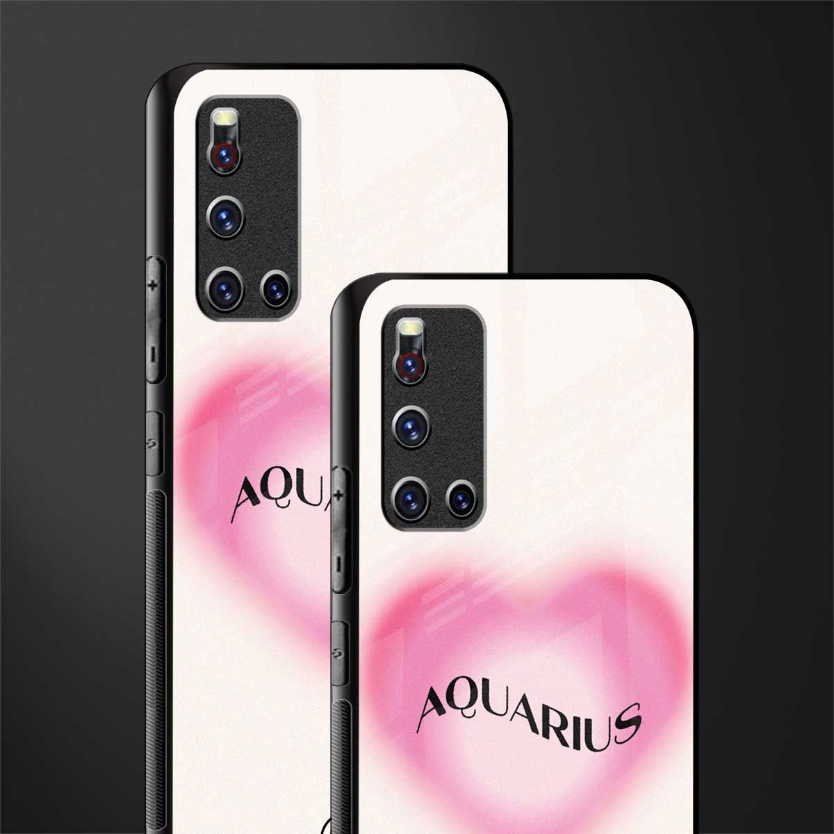 aquarius minimalistic glass case for vivo v19 image-2