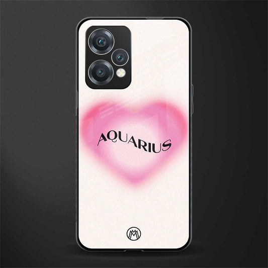aquarius minimalistic back phone cover | glass case for realme 9 pro 5g