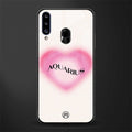 aquarius minimalistic glass case for samsung galaxy a20s image