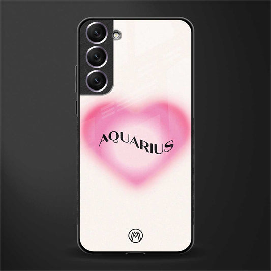 aquarius minimalistic glass case for samsung galaxy s21 image