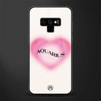 aquarius minimalistic glass case for samsung galaxy note 9 image