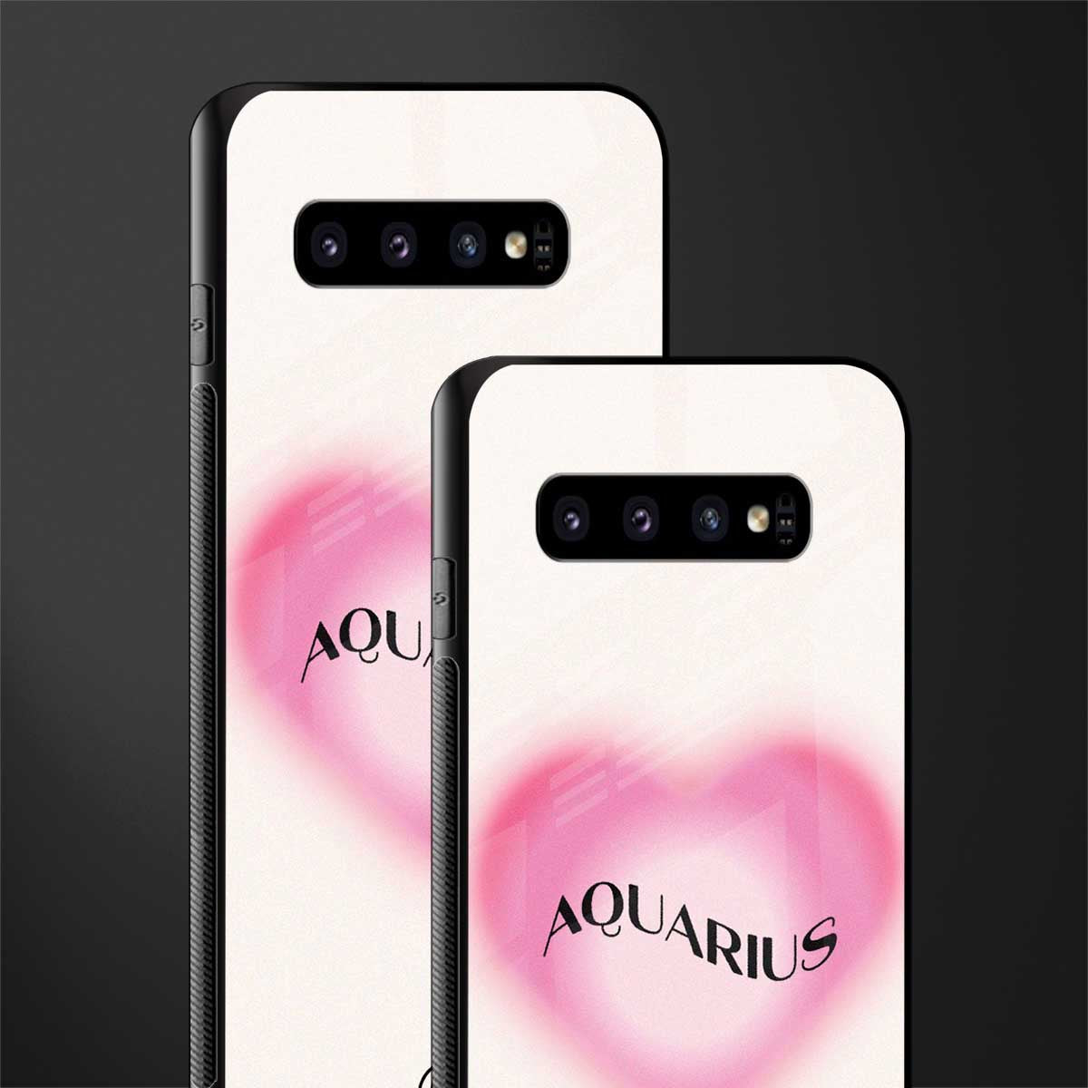 aquarius minimalistic glass case for samsung galaxy s10 plus image-2