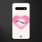 aquarius minimalistic glass case for samsung galaxy s10 image