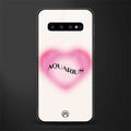 aquarius minimalistic glass case for samsung galaxy s10 plus image
